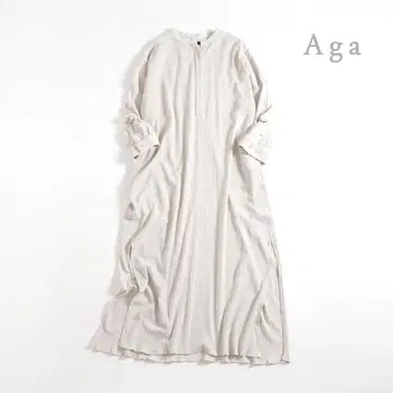 244t* 새상품급 Aga 아가 스콧 클럽 양류 롱 원피스