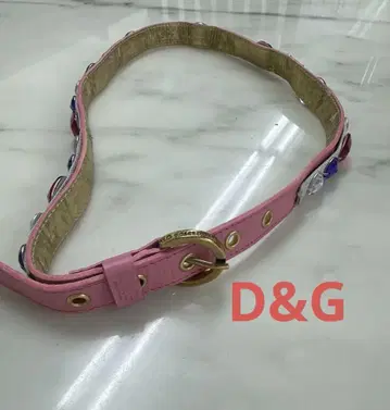 D&G 여성용 컬러풀 스톤 벨트 길이 90cm 레어