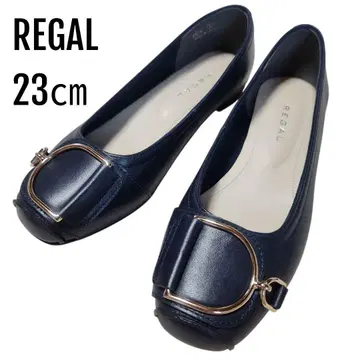 REGAL 리갈 스퀘어토 플랫 펌프스 네이비