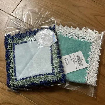 [새상품] 긴자와 레이스 머스크리 타월 손수건 세트