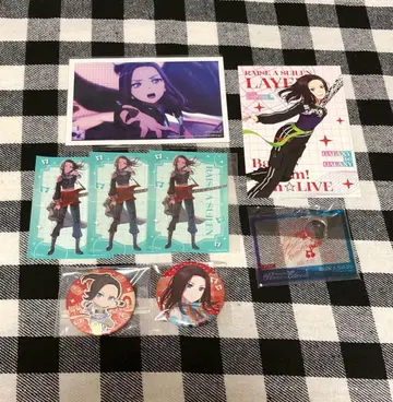 RAISE A SUILEN 레이야 캔뱃지 아크릴 키링 클리어 파일