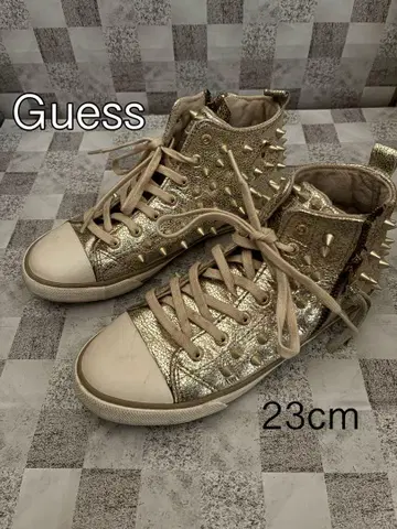 새상품급 Guess 스니커즈 하이컷 23cm