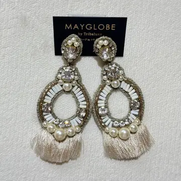 MAYGLOBE 귀걸이 비즈 태슬