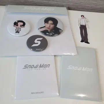 Snow Man 한국 팝업 메구로 세트 라스트