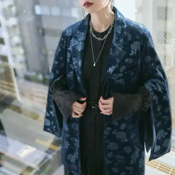 빈티지 소매 긴 빅 테일러 자켓 HARE 하레 자켓 블루