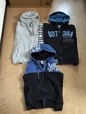 GOTCHA 갓차 M 사이즈 후드티 3벌 세트
