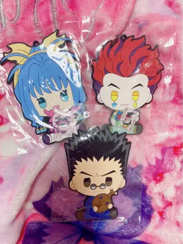 HUNTER x HUNTER 코스터 키링 히소카 레오리오 네온
