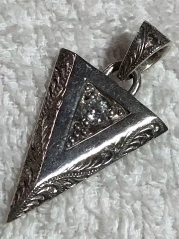 VITREOUS 목걸이 펜던트 실버 925 체인 포함