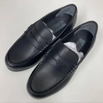 천연 가죽 로퍼 (22.5cm) 아사히 블랙 부드러운 캐주얼 출퇴근 학생