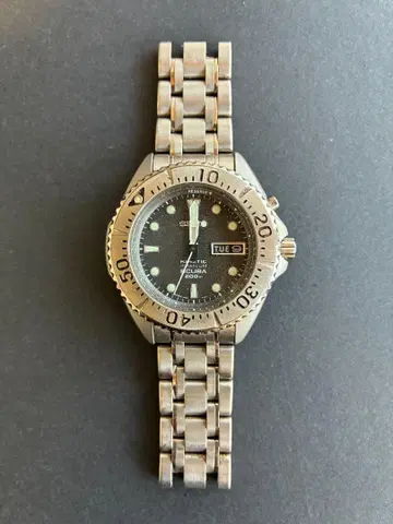 [정크] SEIKO 5M63-0B40 자동 태엽 스테인리스 스틸 손목시계