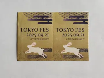 9월 21일 도쿄 빅사이트 빨간색 부스 서클 티켓 서치 티켓 2장 세트