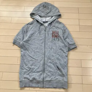 9.9 BILLABONG 빌라봉 반팔 후드 맨투맨 그레이 L