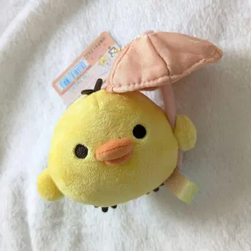 중고 비 온 뒤 갬 리락쿠마 키이로이토리 매달리는 봉제 인형 마스코트