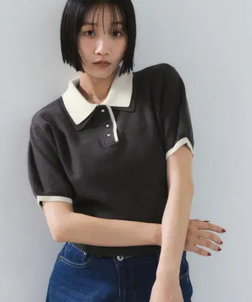 [ 새상품,택 포함 ] VIS 더블 컬러 폴로 상의