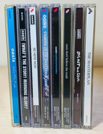 Oasis 스튜디오 앨범 전 7매 + B사이드 베스트 CD 앨범 세트