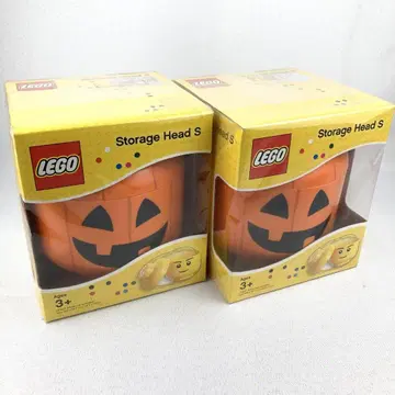미사용품 레고 스토리지 헤드 호박 2개 세트 LEGO