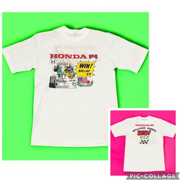 레어 컨디션 최상 80s 윌리엄스 혼다 F1 셔츠 싱글 스티치