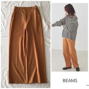 빔즈 [세탁 가능] 릴랙스 티셔츠 이지 와이드 팬츠