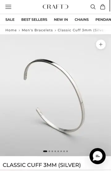 CLASSIC CUFF 3MM (SILVER)