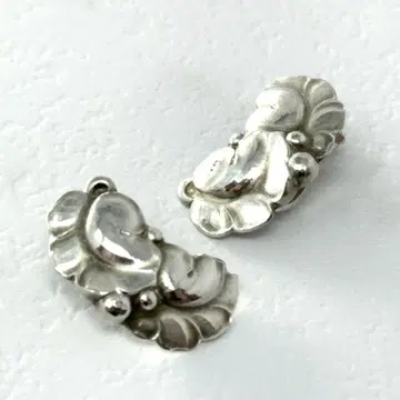 GEORG JENSEN 50A 귀찌 그레이프 리프 실버 925