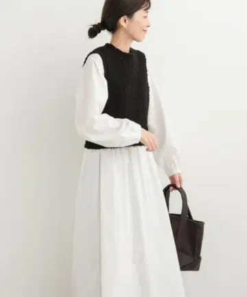 레이어드 디자인 긴팔 셔츠 원피스