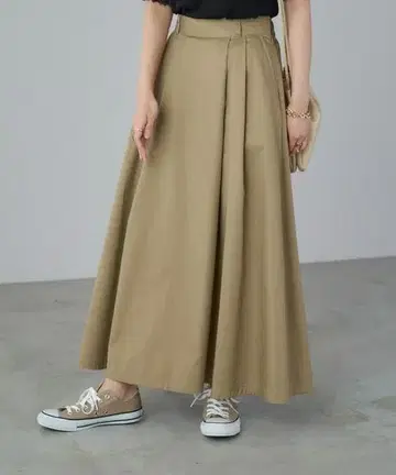 [ Dickies ] 플레어 롱 스커트 베이지