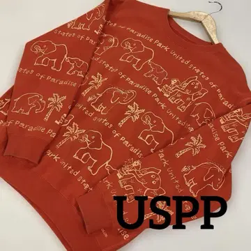 [ USPP ] SPORT 엘리펀트 패턴 트레이닝복 M 레트로 #2242