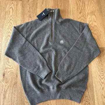 FIDELITY MOSS STITCH HALF ZIP 사이즈 F 그레이