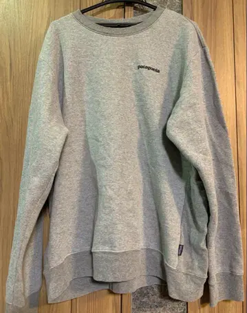 파타고니아 코튼 로고 프린트 맨투맨