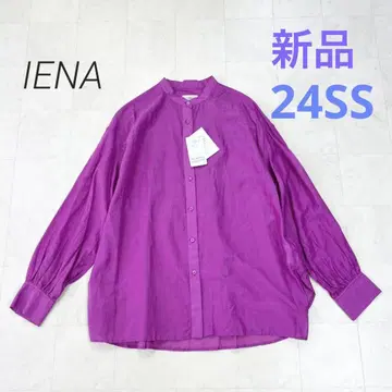 이에나 IENA 새상품 24SS 코튼실크 백 개더 셔츠