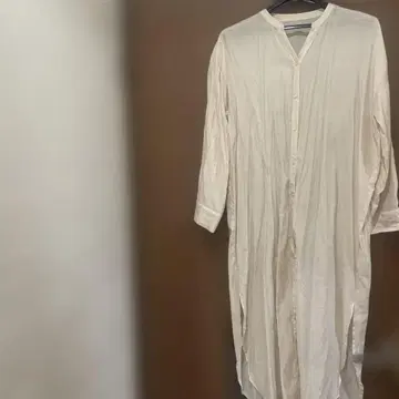어반 리서치 셔츠 원피스 광택 소재 라메
