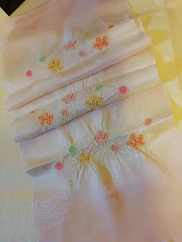 일본 정통의상 소품 그라데이션 시보리 오비 장식 천