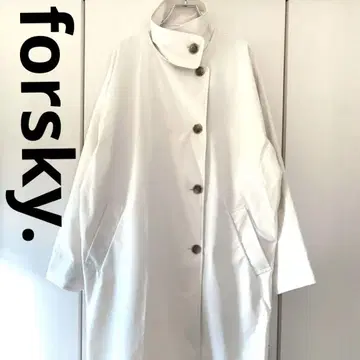 forsky.  2way 트렌치코트 스텐칼라 노카라