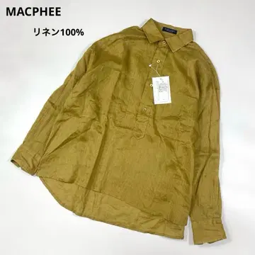택 포함 새상품 MACPHEE 프렌치 린넨 오버 사이즈 셔츠
