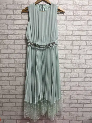 axes femme 민트 그린 슬리브리스 드레스 결혼식 입학식