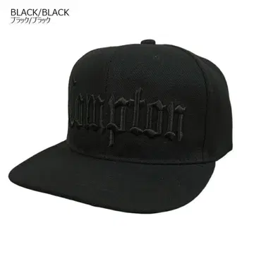 새상품 compton 블랙 블랙 컴프톤 스냅백 캡 모자 올드 잉글리시