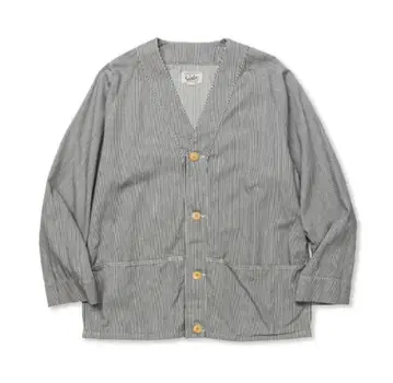 [ CALEE ] 6OZ HICKORY SHIRT CARDIGAN