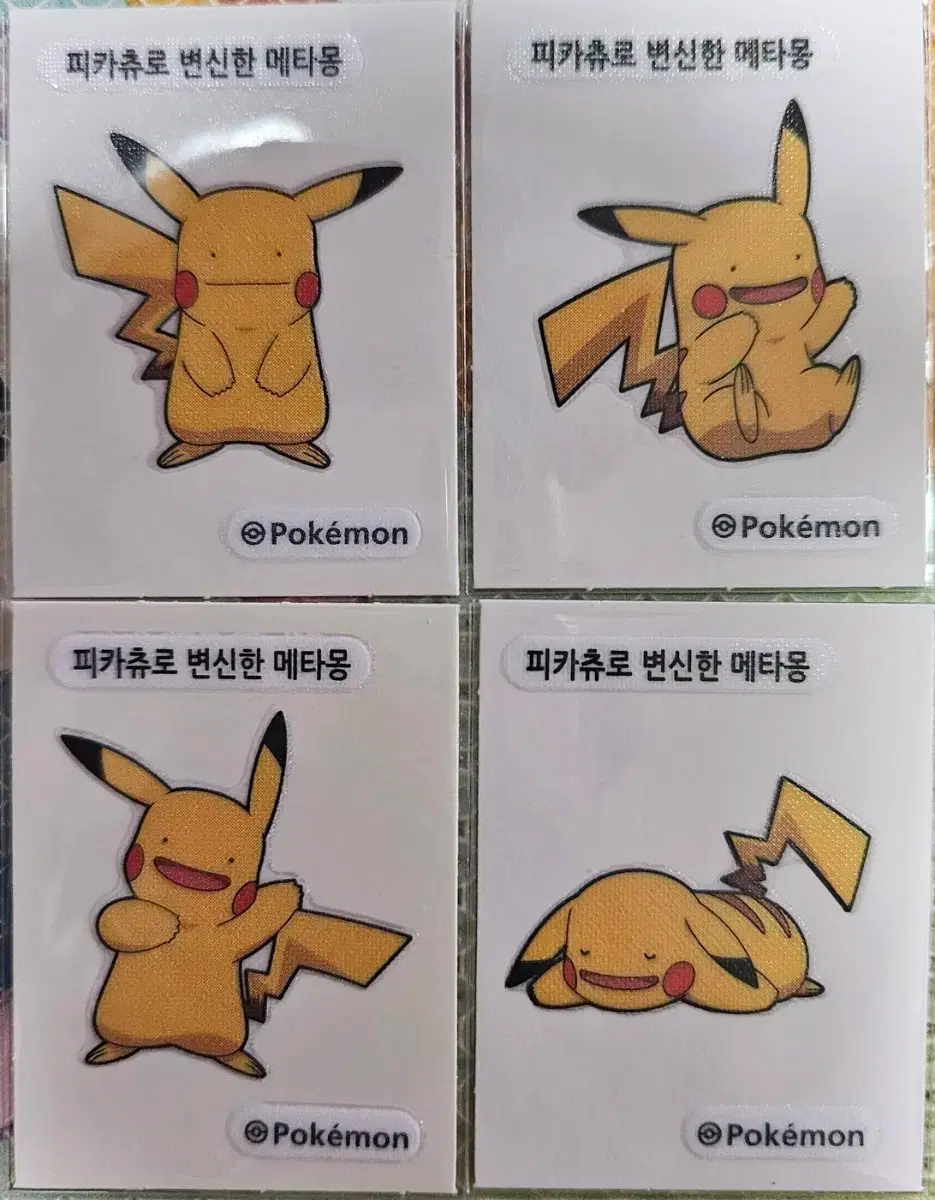 Pokemon Season 4 Metamon Transformed into Pikachu 4 Types