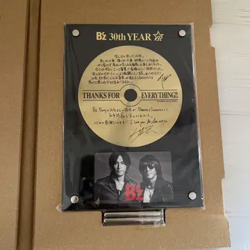 B'z 30th YEAR 기념 디스크 사인 포함