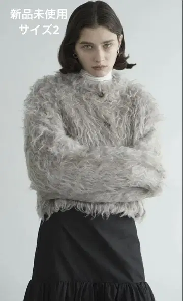 클라네 SHAGGY SHORT KNIT CARDIGAN
