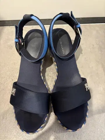 타미힐피거 컬러풀 웨지 새틴 샌들 멀티 24cm