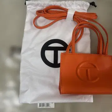 Telfar 쇼핑백 스몰 숄더백 오렌지