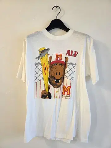 ALF 캐릭터 T셔츠 화이트