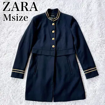 ZARA BASIC 자라 나폴레옹 코트 골드 라인 골드 버튼 네이비