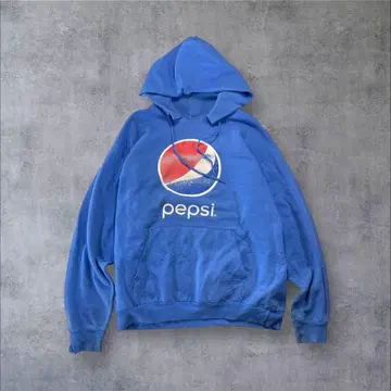 00s 펩시 후드티 구제 의류 미국 빈티지 의류 기업계 파랑 후디