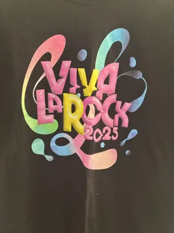 2025 비바 락 장미 T셔츠 L 사이즈 블랙