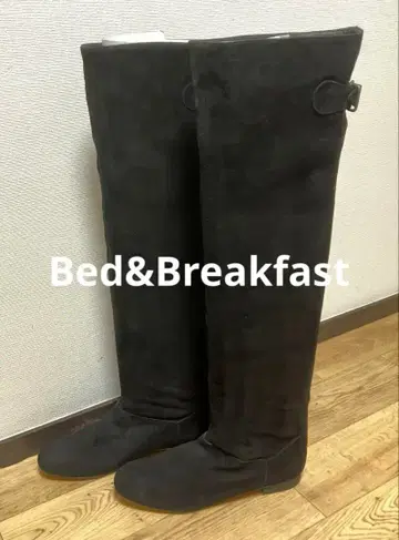 새상품 Bed&Breakfast 스웨이드 롱 부츠