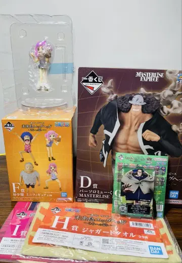 원피스 제일복권 미래섬 에그헤드 D상 바솔로뮤 곰 F상 지니