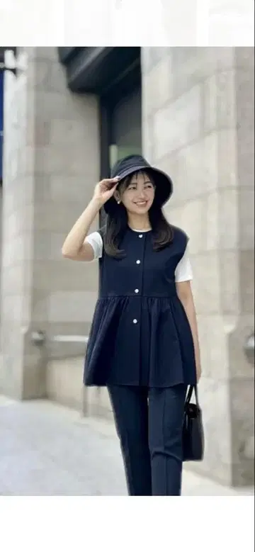 m,i,d 개더 플럼 베스트 36 사이즈