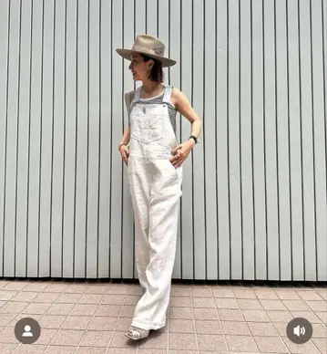 L'Appartement UNION LAUNCH 린넨 오버롤